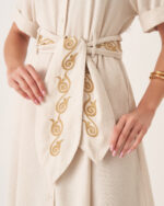 Vestido Linho Vivian Moda Modesta - Imagem 3