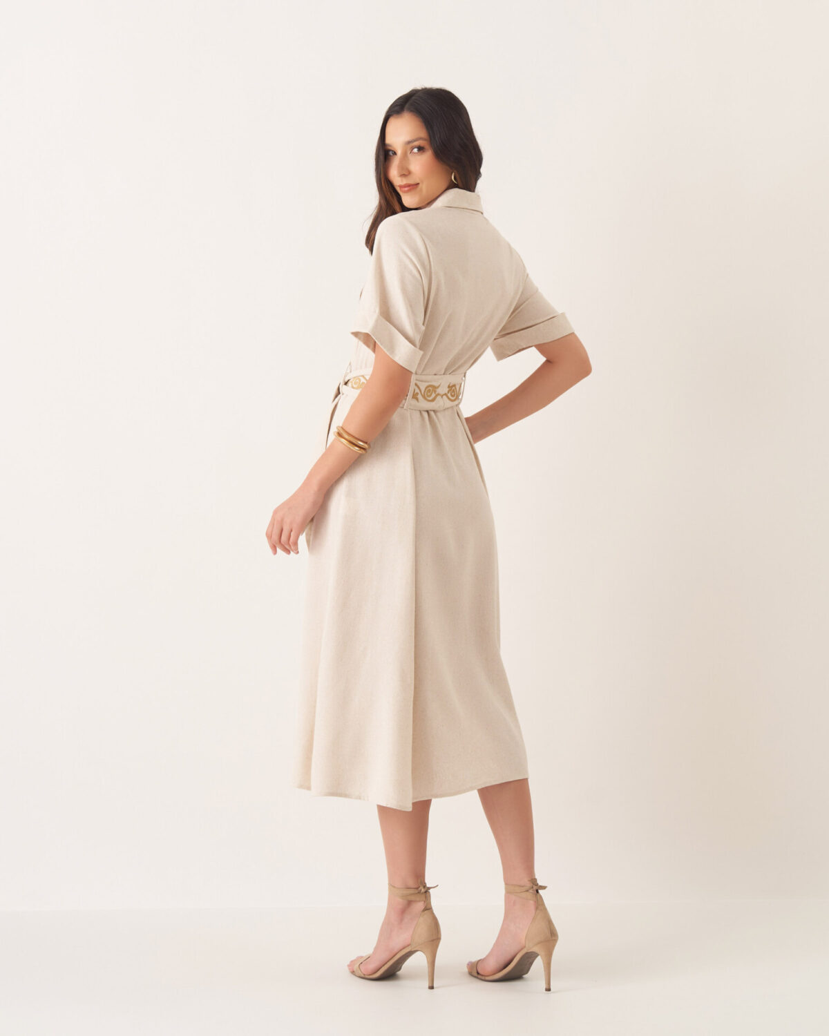 VPLondon_20250903_0047 Vestido Linho Vivian Moda Modesta - Imagem 2