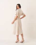 Vestido Linho Vivian Moda Modesta - Imagem 2