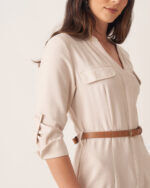 Vestido Chemise Magnólia Viscose Moda Modesta - Imagem 4