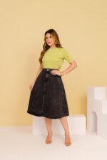Saia Eliza Preto Stone - Imagem 3