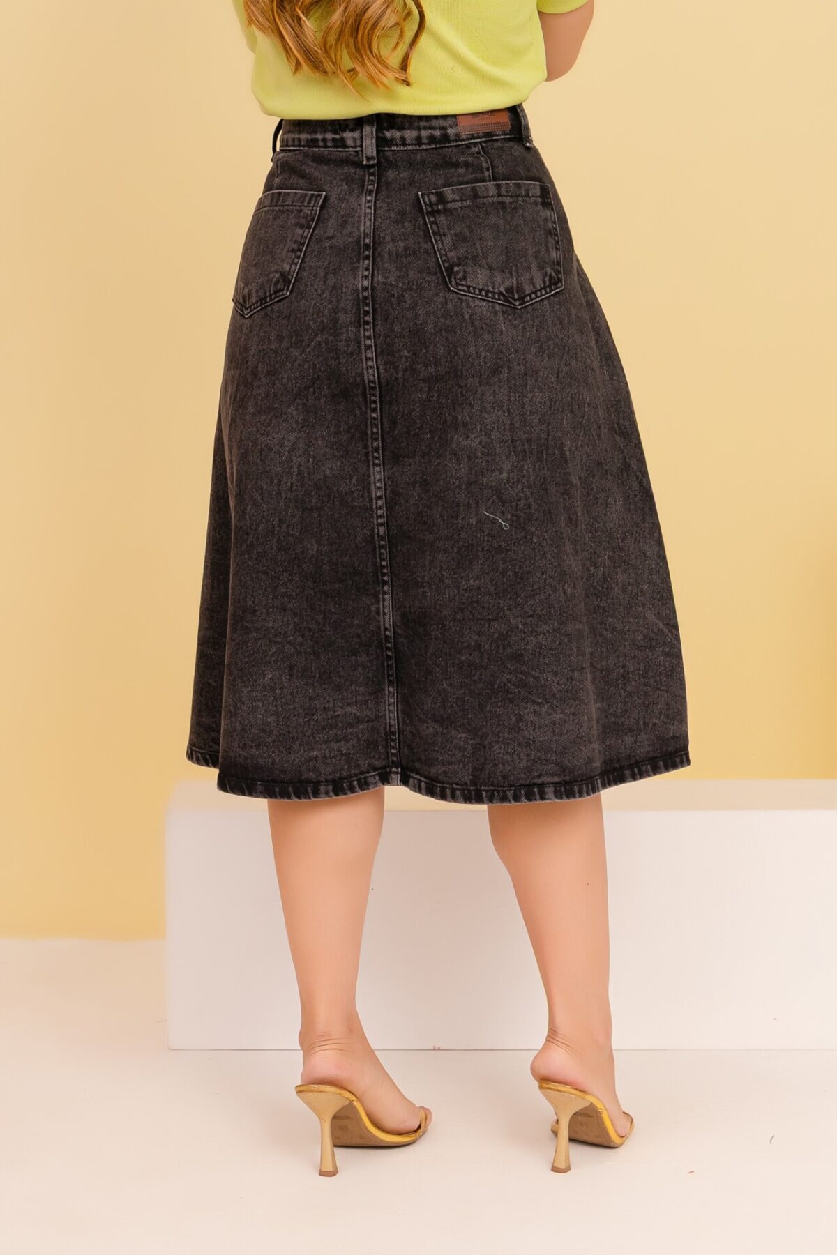 Saia Eliza Preto Stone - Imagem 4