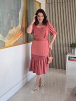 Vestido Midi c/ Detalhe Guipir - Imagem 2