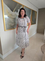 Vestido Evasê com vivo - Imagem 4