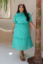 Vestido Evasê com Babadinhos