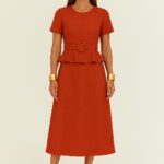 Vestido Ester Linho Puro - Moda Modesta