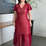 Vestido Marsala em Tule Diana - Querem Vestidos