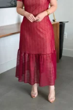 Vestido Marsala em Tule Diana - Querem Vestidos - Imagem 6