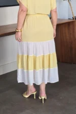 Vestido Amarelo Manteiga em Viscose Valentina - Querem Vestidos - Imagem 7
