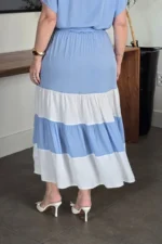 Vestido Azul Serenity em Viscose Valentina - Querem Vestidos - Imagem 7