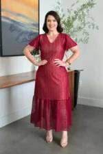 Vestido Marsala em Tule Diana - Querem Vestidos - Imagem 4