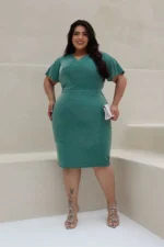 Vestido Verde Tubinho com Brilho Alena - Querem Vestidos - Imagem 10