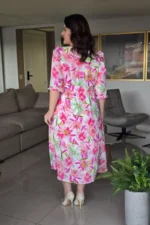 Vestido Lorena Floral em Crepe Georgette - Querem Vestidos - Imagem 2