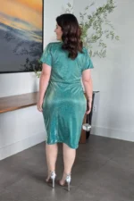 Vestido Verde Tubinho com Brilho Alena - Querem Vestidos - Imagem 2
