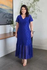 Vestido Azul Royal em Tule Diana - Querem Vestidos