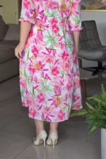 Vestido Lorena Floral em Crepe Georgette - Querem Vestidos - Imagem 4