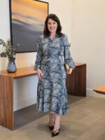 Vestido Maxi Midi Manga Longa