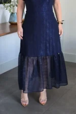 Vestido Azul Marinho em Tule Diana - Querem Vestidos - Imagem 4