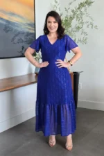 Vestido Azul Royal em Tule Diana - Querem Vestidos - Imagem 2