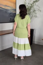 Vestido Verde Menta em Viscose Valentina - Querem Vestidos - Imagem 2