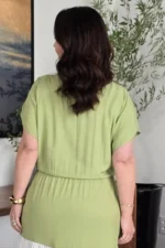 Vestido Verde Menta em Viscose Valentina - Querem Vestidos - Imagem 7