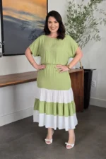 Vestido Verde Menta em Viscose Valentina - Querem Vestidos - Imagem 4