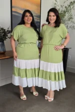 Vestido Verde Menta em Viscose Valentina - Querem Vestidos - Imagem 3