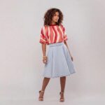 Saia Jeans Ester Clássica