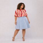 Saia Jeans Ester Plus Size Clássica - Imagem 7